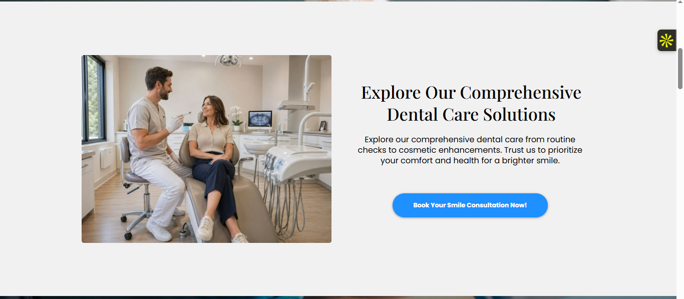 Funnel services section with a second booking button
